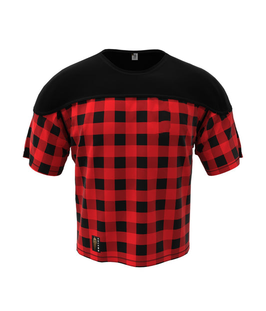 Ruby Plaid Oversize T-Shirt