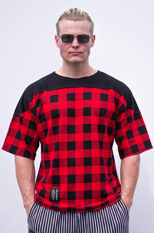 Ruby Plaid Viður T-skyrta